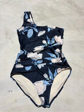 Nani swimwear floral blue one piece large swim